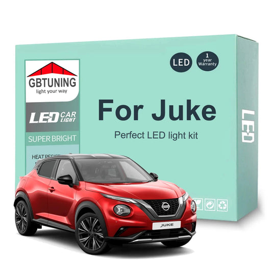 LED Interior Light Bulb Kit For Nissan Juke 2011-2015 2016 2017 2018 2019 2020 2021 2022 Car LED Dome Trunk Lamp Canbus No Error