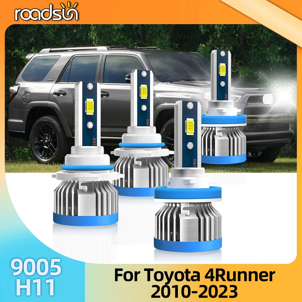 Roadsun 20000LM Car Headlight Bulbs 12V For Toyota 4Runner 2010 2011 2012 2013 2014 2015 2016 2017 2018 2019 2020 2021 2022 2023