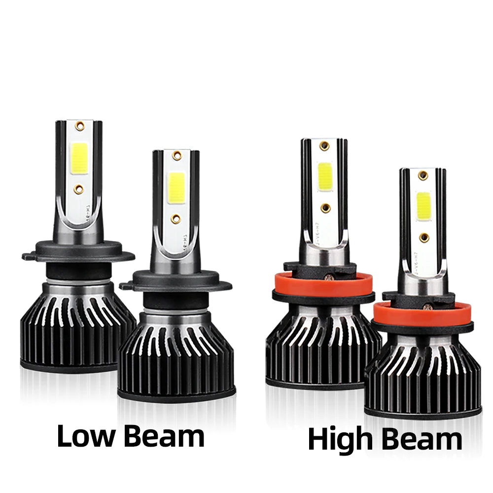 2/4Pcs LED Light Bulbs 360W High Power H7 H11 Car Headlight with Fan For Mazda 3 2003 2004 2005 2006 2007 2008 2009