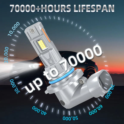 2X Car Headlight Bulbs Plug-N-Play 30000LM Super Brightness For Ford Taurus 2013-2019 2014 2015 2016 2017 2018