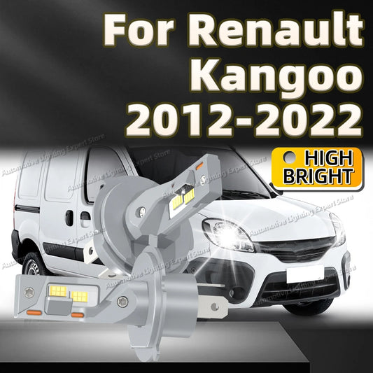 2Pcs Headlight H4 12V Car Bulbs 6000K LED Lamp 25000LM For Renault Kangoo 2012 2013 2014 2015 2016 2017 2018 2019 2020 2021 2022
