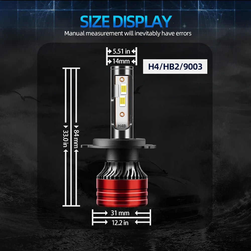 Led Headlight CSP 30000lm Powerful 6000k White H4 Car Lamp H11 Fog Light For Honda CRV 1997 1998 1999 2000 2001 2002 2003 2004