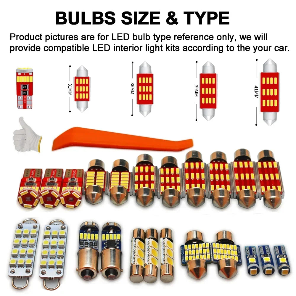 MDNG Canbus For Acura Integra 1986- 1998 1999 2000 2001 Number Plate Bulbs LED Interior Map Dome Light Kit No Error Accessories