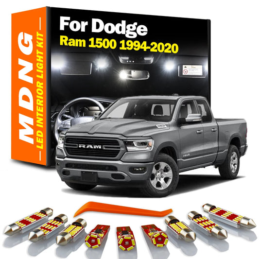 MDNG Canbus For Dodge Ram 1500 1994-2017 2018 2019 2020 LED Interior Map Dome Light Kit Car Accessories Reading Luggage Bulbs