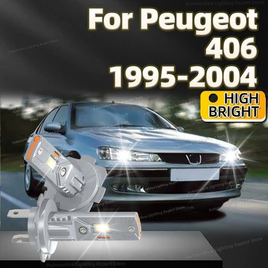 2Pc 180W High Power LED Bulb Turbo Headlight 6000K CSP Powerful Car Lamp For Peugeot 406 1995-2004 1998 1999 2000 2001 2002 2003
