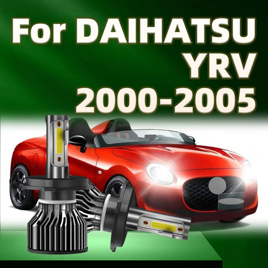 2Pcs Car Light Bulbs Headlamp H4 30000LM Headlight 6000K White with Fan For DAIHATSU YRV 2000 2001 2002 2003 2004 2005