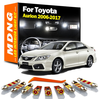 MDNG Canbus LED Interior Map Dome Door Light Kit For Toyota Aurion 2006-2011 2012 2013 2014 2015 2016 2017 Vanity Mirror Bulb