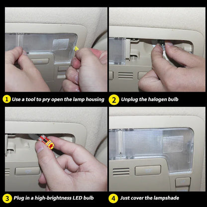 MDNG 11Pcs For Subaru BRZ 2013 - 2017 2018 2019 2020 2021 2022 2023 Indoor Bulb LED Interior Map Door Dome Light Kit Accessories