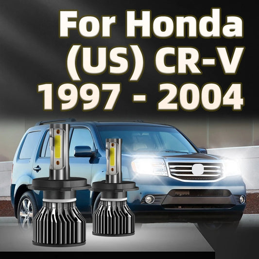 2Pcs LED H4 30000LM Car Bulb Turbo Lamps 6000K White Plug&play For Honda US CRV 1997 1998 1999 2000 2001 2002 2003 2004