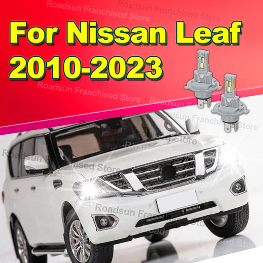 2Pcs Hi/Lo Beam Headlights Plug&Play For Nissan Leaf 2010-2023 2011 2012 2013 2014 2015 2016 2017 2018 2019 2020 2021 2022