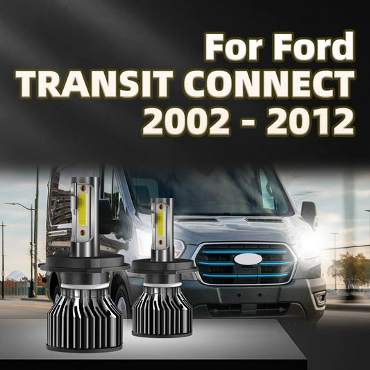 130W LED Headlight H4 HiLo Beam Headlamp For Ford TRANSIT CONNECT 2002 2003 2004 2005 2006 2007 2008 2009 2010 2011 2012
