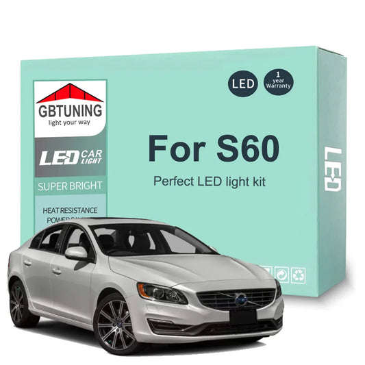 LED Interior Light Bulb Kit For Volvo S60 I II MK1 MK2 2000-2012 2013 2014 2015 2016 2017 Car Accessories Canbus Indoor Lamp