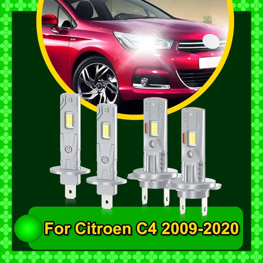 2/4Pcs LED Headlight Bulbs 30000LM CSP 3570 Plug&Play For Citroen C4 2009 2010 2011 2012 2013 2014 2015 2016 2017 2018 2019 2020