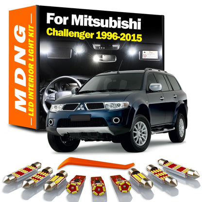 MDNG For Mitsubishi Challenger 1996- 2011 2012 2013 2014 2015 Vehicle LED Interior Indoor Map Dome Plate Light Kit Accessories