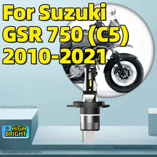 1Pcs 12V Motorcycle LED Headlight H4 Bulbs 6000K For Suzuki GSR 750 C5 2010 2011 2012 2013 2014 2015 2016 2017 2018 2019 20 2021