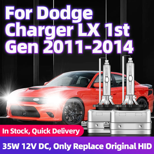 2Pcs For Dodge Charger LX 1st Gen 2011 2012 2013 2014 Auto 35W D1S Xenon HID Bulbs 6000K 8000K DC 12V Car Headlights Xenon Lamps