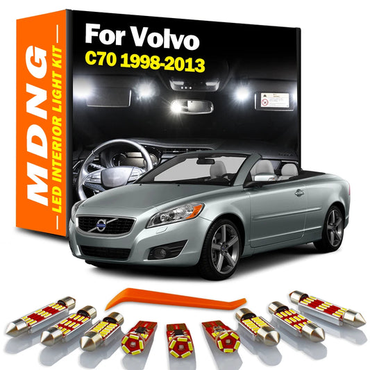 LED Interior Door Map Dome Bulbs Trunk Light Kit For Volvo C70 873 542 Convertible 1998-2009 2010 2011 2012 2013 Car Accessories
