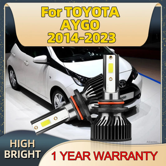 22000LM LED Car Headlight Power HIR2 9012 Car Light 6000K For TOYOTA AYGO 2014 2015 2016 2017 2018 2019 2020 2021 2022 2023
