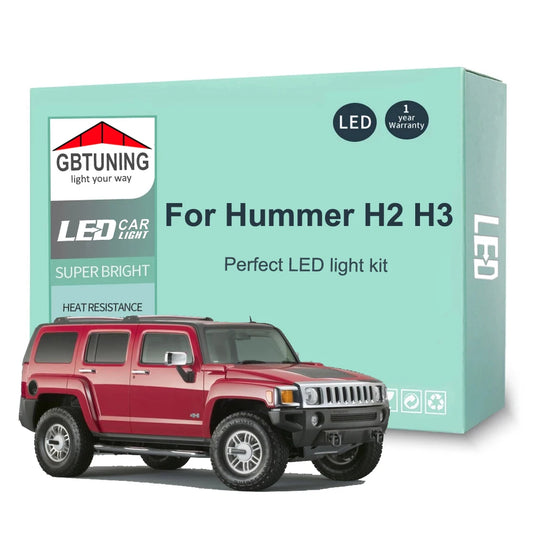 LED Interior Light Bulb Tools For Hummer H2 H3 2003 2004 2005 2006 2007 2008 2009 2010 Cars Accessories Canbus Dome Trunk Lamp