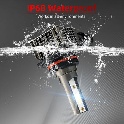 2Pcs 6000K LED Lamp Car Front Fog Light 15000LM Plug and Play For Seat Altea 2005 2006 2007 2008 2009 2010 5-Minute Installation