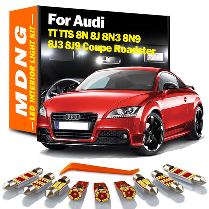 MDNG Canbus For Audi TT TTS 8N 8J 8N3 8N9 8J3 8J9 Coupe Roadster 1999-2002 2003 2004 LED Interior Light Kit Car Bulb Accessories