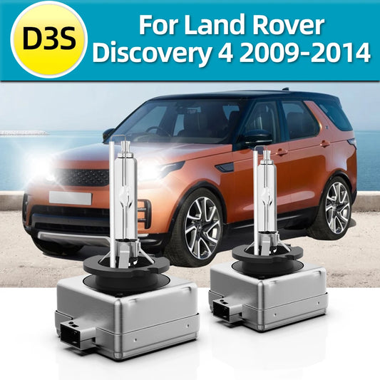 Roadsun 2x HID Xenon Headlight Bulbs For Land Rover Discovery 4 2009 2010 2011 2012 2013 2014 Car Front Lamp D3S 6000K 8000K 35W