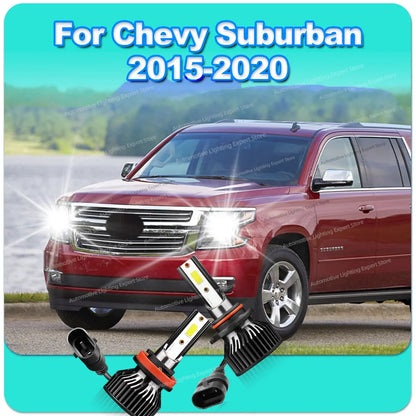 2/4Pcs Led H11 HB3 Canbus Light 180W Car Headlight Bulb Turbo Lamp For Chevy Suburban 2015 2016 2017 2018 2019 2020