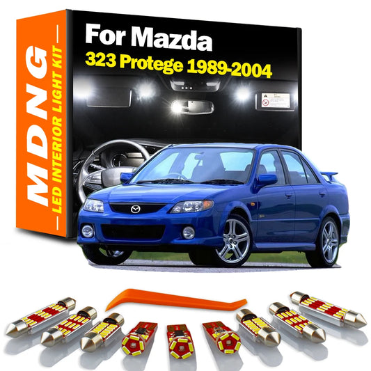 MDNG Signal Lamp For Mazda 323 Protege 1989- 1997 1998 1999 2000 2001 2002 2003 2004 Car LED Interior Dome Map Luggage Light Kit