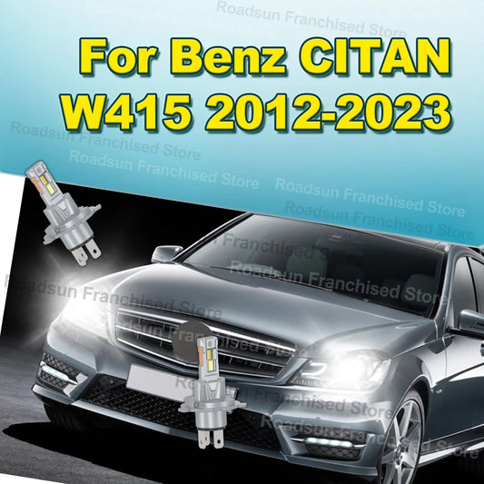 2Pcs Hi/Lo Beam Headlights Plug&Play For Benz CITAN W415 2012-2023 2013 2014 2015 2016 2017 2018 2019 2020 2021