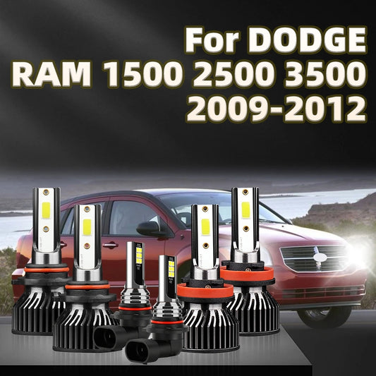 LED 9005 Car Headlight H11 Bulb 6000K 30000LM 9145 Fog Lamp For DODGE RAM 1500 2500 3500 2009 2010 2011 2012