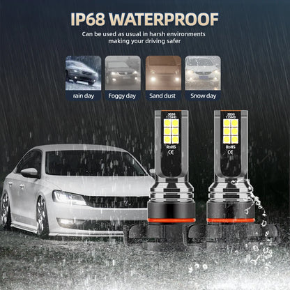 6PCS 30000lm For Chevrolet Avalanche 1500 2500 2007-2013 2008 2009 Car LED Headlight Bulbs HB3 H11 CANbus 6000k 5202 Fog Light