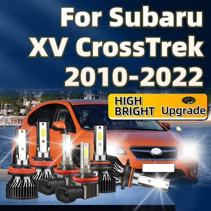 2/6Pcs LED Headlight 65000LM Canbus Car Light H11 HB3 Fog Lamp Kit For Subaru XV CrossTrek 2010 2011 2012 2013 2014 2015-2022