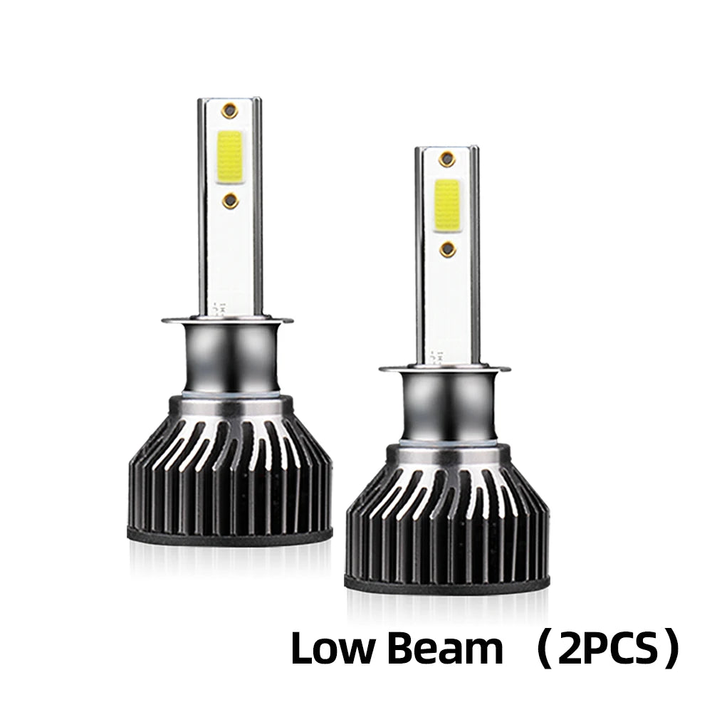 2/4Pcs Led Canbus Bulbs 50000LM Headlight H1 Hb3 6000K Turbo Car Lamp with Fan For Honda CRV 2007 2008 2009 2010 2011 2012