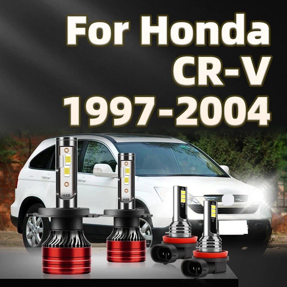 Led Headlight CSP 30000lm Powerful 6000k White H4 Car Lamp H11 Fog Light For Honda CRV 1997 1998 1999 2000 2001 2002 2003 2004
