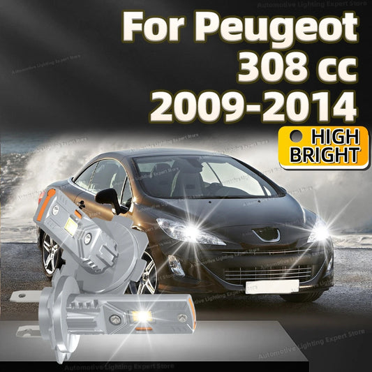 2Pc 180W High Power LED Bulb Turbo Headlight 6000K CSP Powerful Car Lamp For Peugeot 308 cc 2009 2010 2011 2012 2013 2014