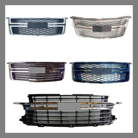 Chrome Grille Radiator Grill for Chevrolet Suburban 2015-2022 Modified Front Bumper Net Car Auto Accessories