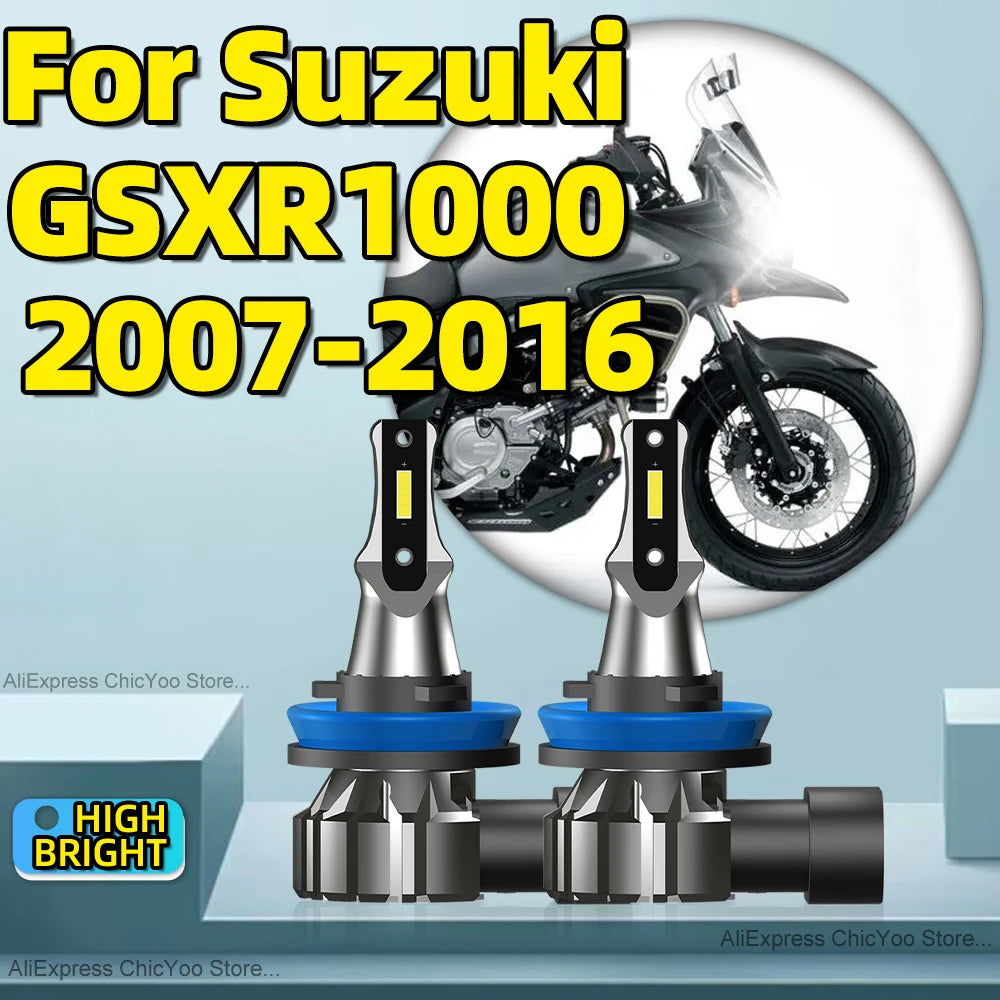Motorcycle Headlight 30000LM H11 CSP LED Bulbs Fanless Wireless For Suzuki GSXR1000 2007 2008 2009 2010 2011 2012 2013 14 152016
