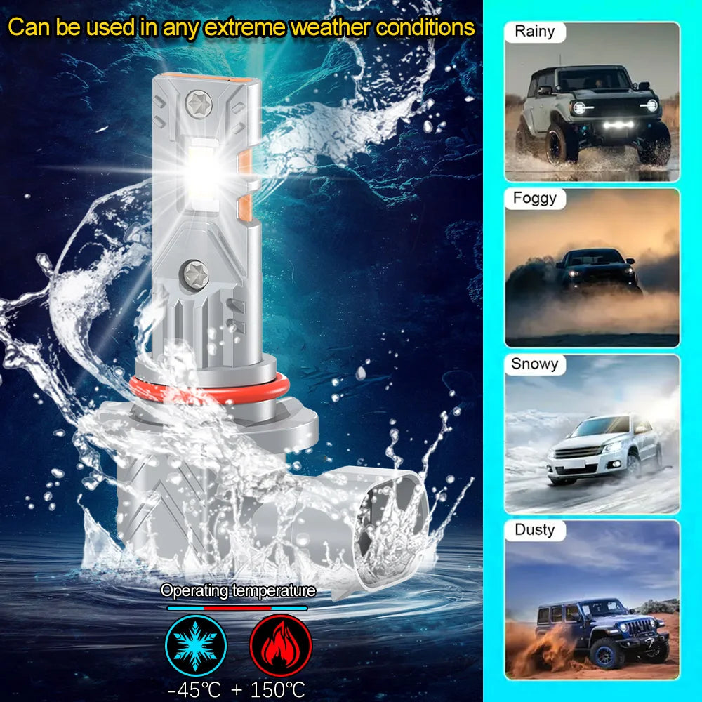 2/6Pcs LED Car Lamp Bulbs 6000K For Toyota Solara 2002 2003 Auto Headlights 30000LM Headlamps CSP Chips LED Fog Lights Plug&Play