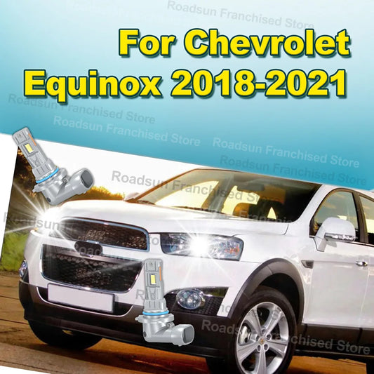 2X Car Headlight Bulbs Plug-N-Play 30000LM For Chevrolet Equinox 2018 2019 2020 2021