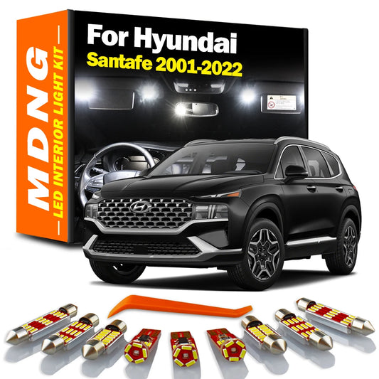 MDNG Canbus Interior Map Dome Light LED Kit For Hyundai Santafe Grand Santa Fe 2001- 2016 2017 2018 2019 2020 2021 2022 Car Bulb