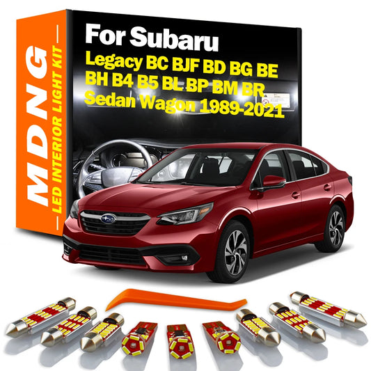 For Subaru Legacy BC BJF BD BG BE BH B4 B5 BL BP BM BR Sedan Wagon Interior LED Light Kit Car Accessories Canbus Reading Bulbs