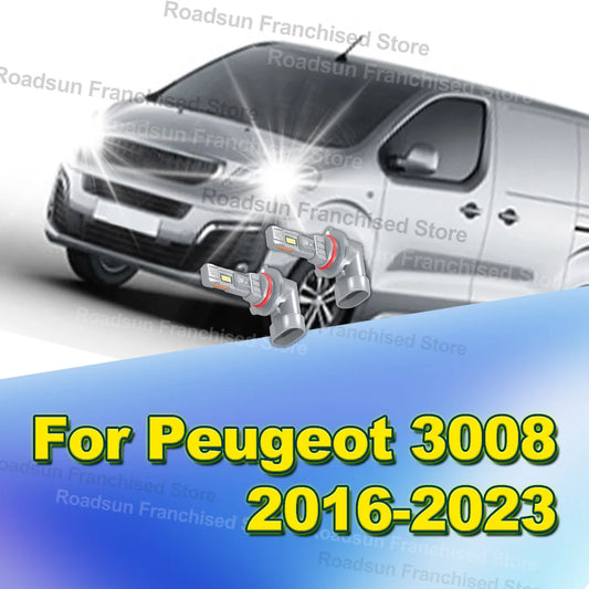 2X Plug&Play Car Front Headlight Bulbs 30000LM For Peugeot 3008 2016-2023 2017 2018 2019 2020 2021 2022