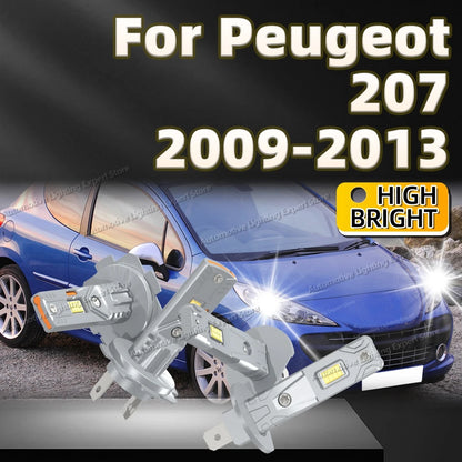 2/4Pcs 25000LM LED Canbus Headlight Bulb 6000K Car Lamp For Peugeot 207 2009 2010 2011 2012 2013 Super Bright 12V