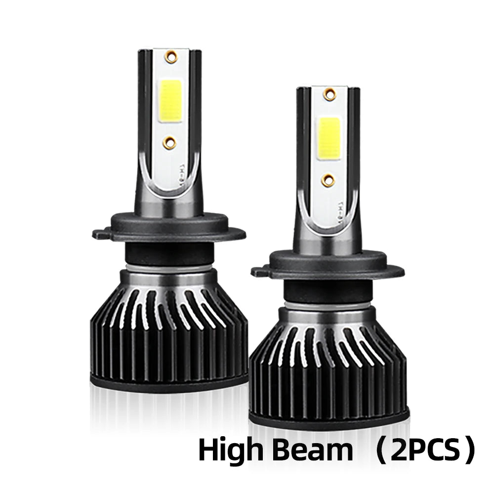 2/4Pcs 360W Powerful 6000k H7 Led Car Headlight Auto Lamp with Fan For NISSAN ALMERA MkII (N16) 2002 2003 2004 2005 2006