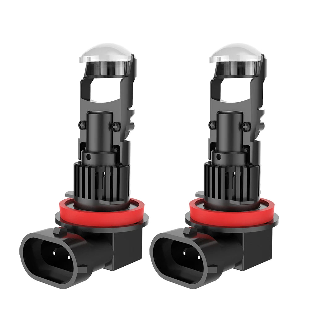 LED H11 Mini Lens Projector Car Lamp 28000LM H7 9005 9006 HB3 HB4 LHD 6000K White Headlight Left Hand Drive 12V CSP Chip Bulbs