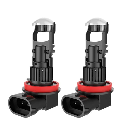 LED H11 Mini Lens Projector Car Lamp 28000LM H7 9005 9006 HB3 HB4 LHD 6000K White Headlight Left Hand Drive 12V CSP Chip Bulbs