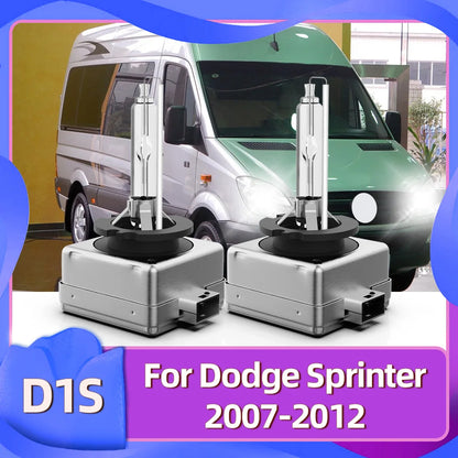 Roadsun 2x D1S Xenon Bulbs 35W HID Headlights Lamp 6000K 8000K D1 Headlamps 12V For Dodge Sprinter 2007 2008 2009 2010 2011 2012