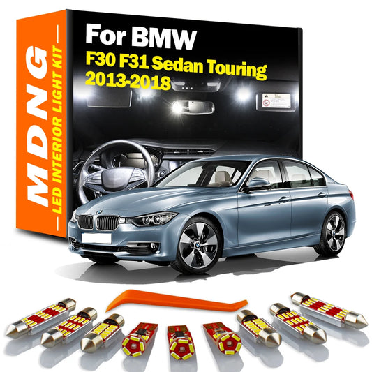 MDNG 6Pcs Canbus Car LED Interior Reading Light Kit For BMW 3 Series F30 F31 Sedan Touring 320 325 328 330 2013 - 2016 2017 2018