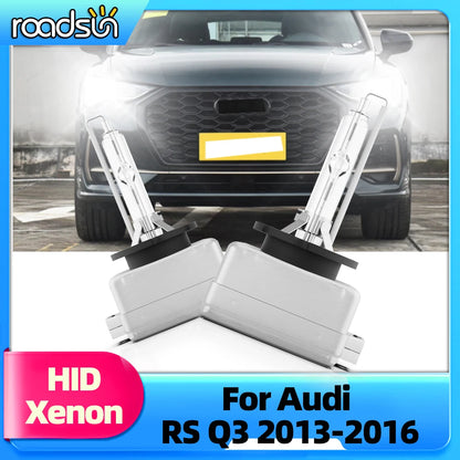 Roadsun 2x HID Xenon Headlights D3S For Audi RS Q3 2013 2014 2015 2016 HID 6000K 8000K 10000K Car Front Lamps 12V 35W Auto Bulbs