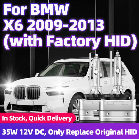 2Pcs For BMW X6 2009 2010 2011 2012 2013 HID Bulb Xenon HID Lamps 6000K 8000K Car Front Headlights 35W D1S DC 12V Auto Lampada